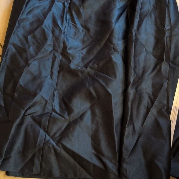 NWT Alfred Sung Sara Gown Strapless Boas Cuff Bodice Satin Dress Evergreen 8 - Picture 3 of 15